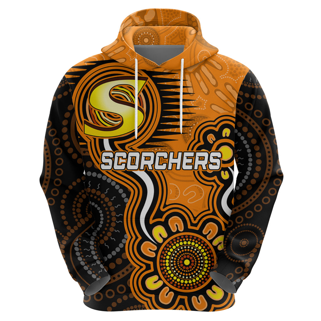 Custom Scorchers Cricket Indigenous Hoodie Champions Fire Up LT7 - Vibe Hoodie Shop