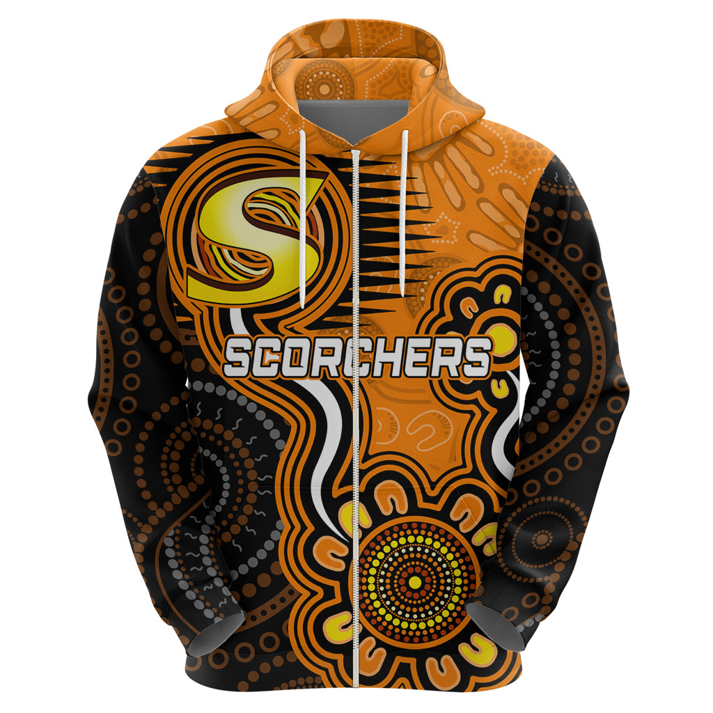 Custom Scorchers Cricket Indigenous Hoodie Champions Fire Up LT7 - Vibe Hoodie Shop