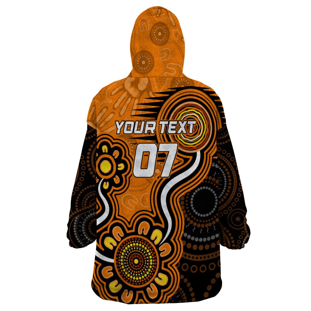 Custom Scorchers Cricket Indigenous Wearable Blanket Hoodie Champions Fire Up - Vibe Hoodie Shop