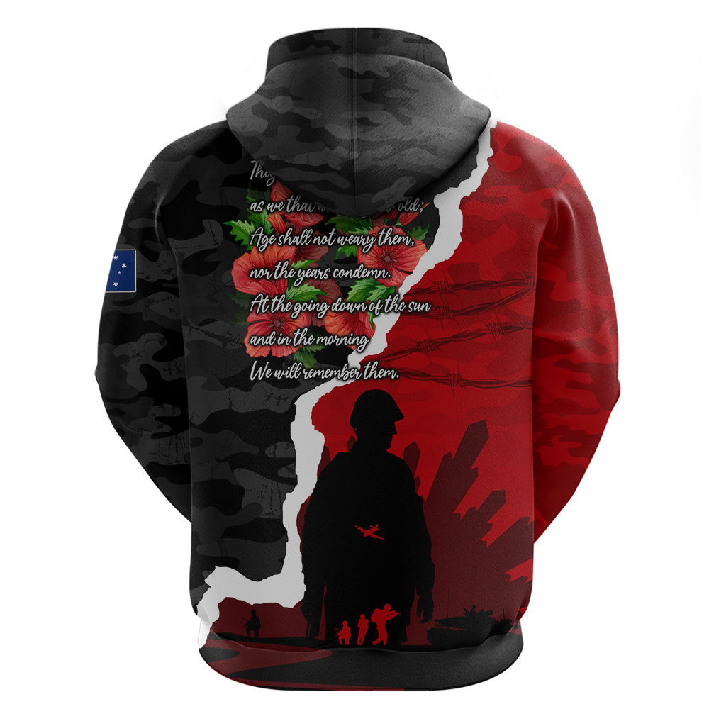 Anzac Day Camouflage Hoodie Ode of Remembrance LT7 - Vibe Hoodie Shop