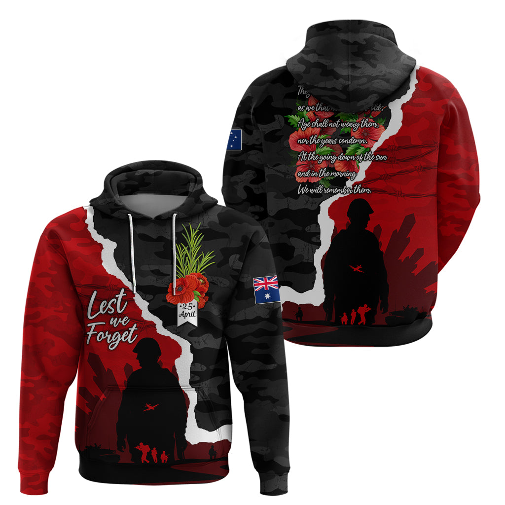 Anzac Day Camouflage Hoodie Ode of Remembrance LT7 - Vibe Hoodie Shop