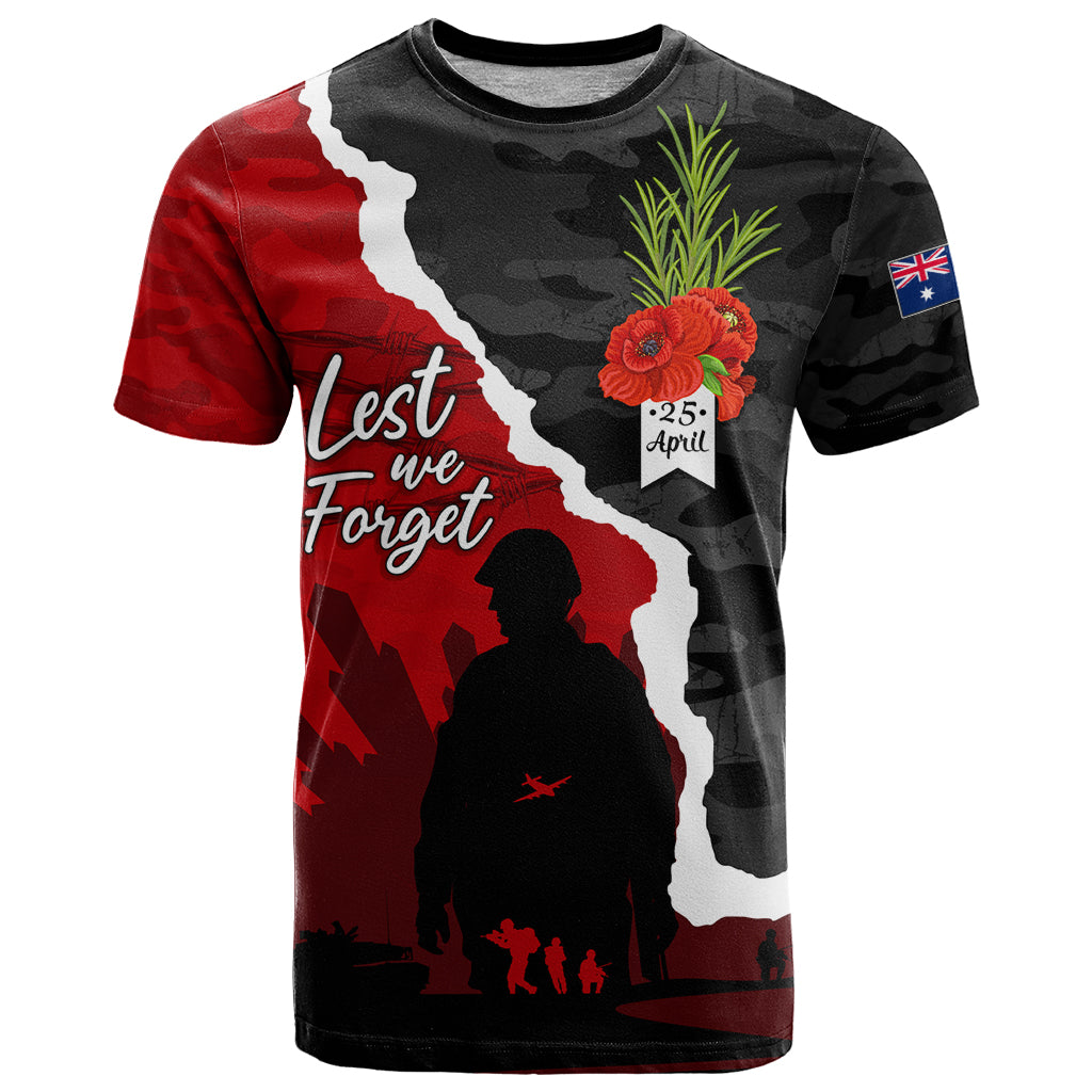 Anzac Day Camouflage T Shirt Ode of Remembrance - Vibe Hoodie Shop