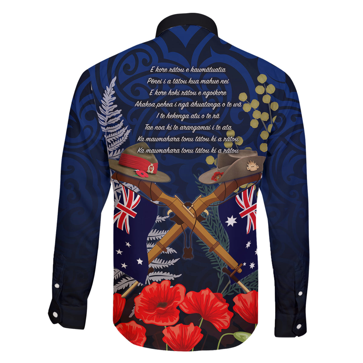 Anzac Day Aussie Mix Maori In Memories Family Matching Long Sleeve Bodycon Dress and Hawaiian Shirt