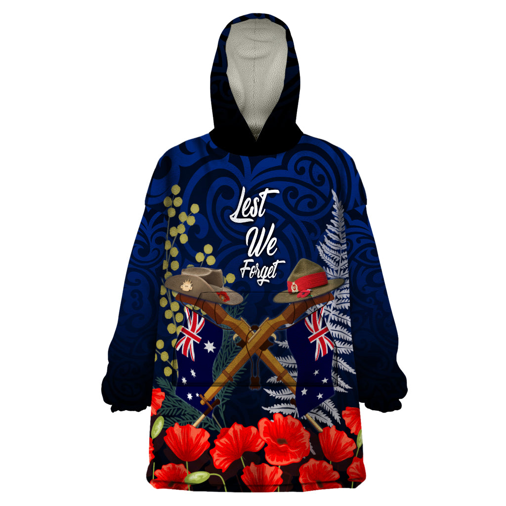 Anzac Day Aussie Mix Maori In Memories Wearable Blanket Hoodie - Vibe Hoodie Shop