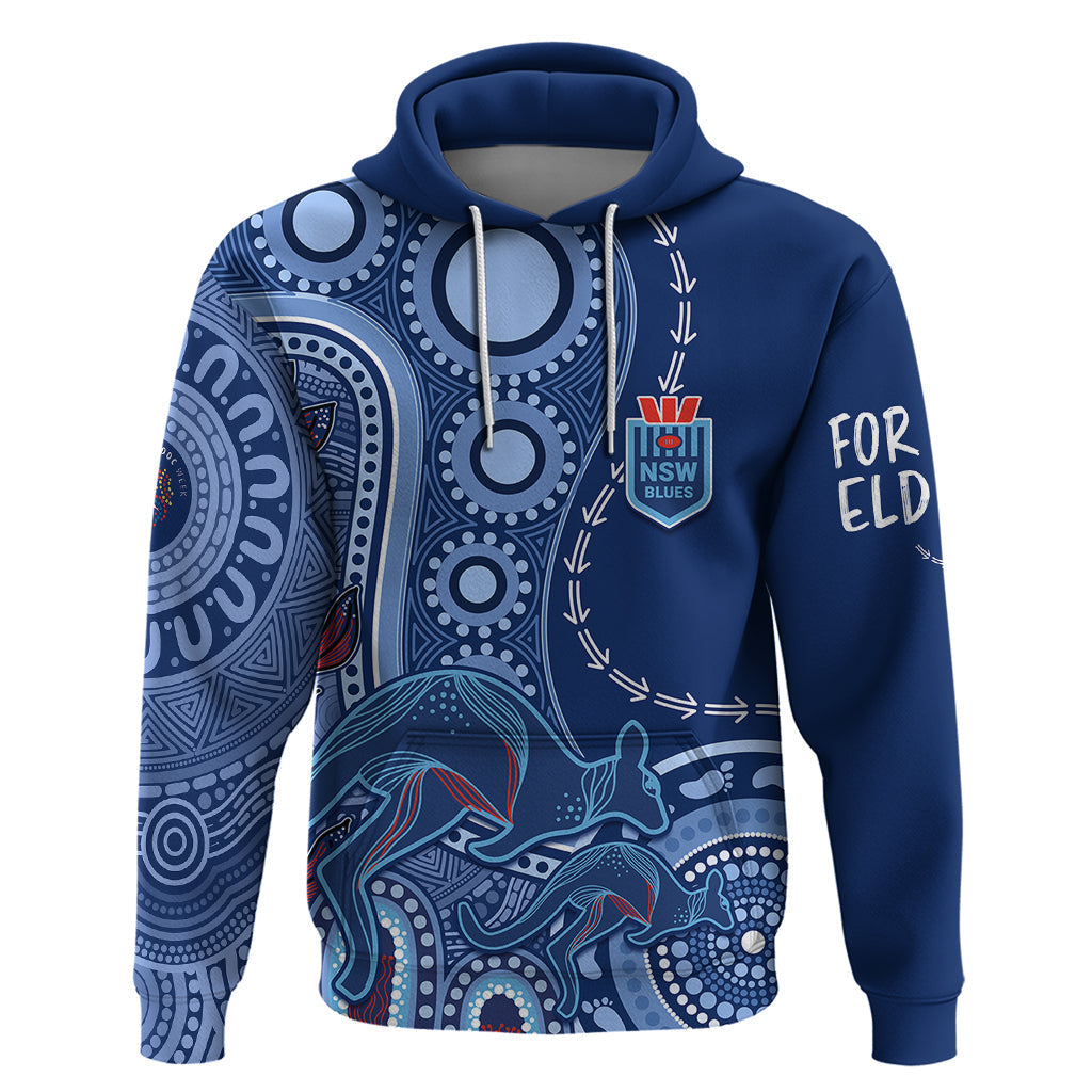 Personalised State Of Origin NAIDOC 2023 Hoodie Kangaroo Mix Vines - Blues Style LT7 - Vibe Hoodie Shop