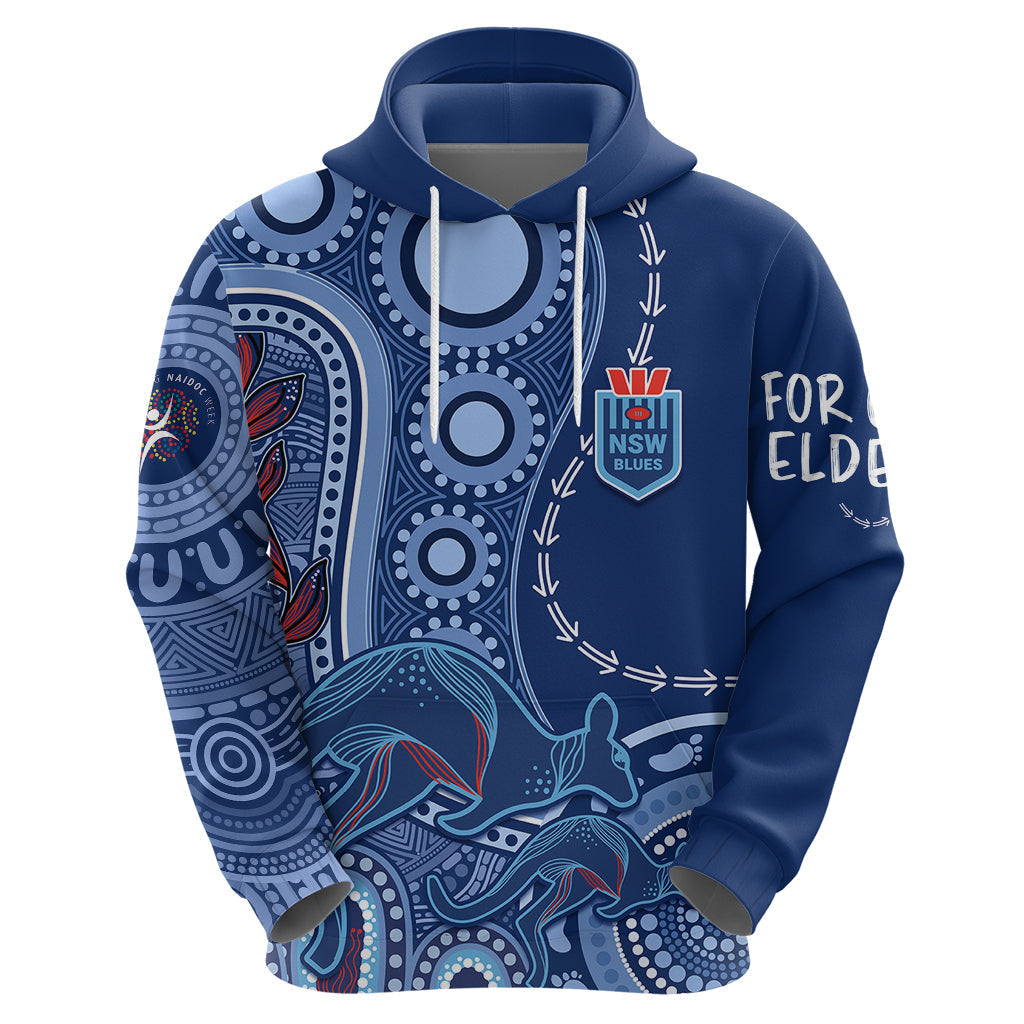 Personalised State Of Origin NAIDOC 2023 Hoodie Kangaroo Mix Vines - Blues Style LT7 - Vibe Hoodie Shop