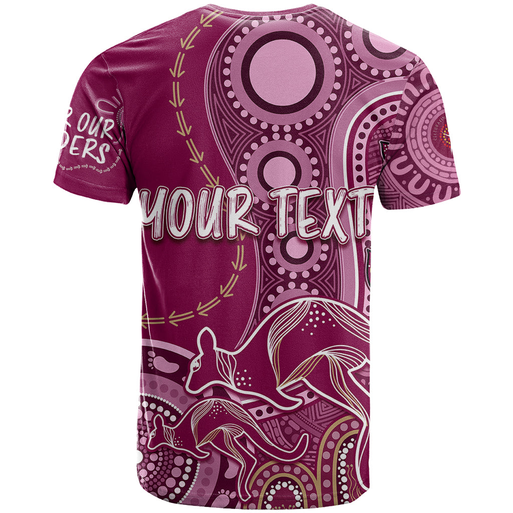 Personalised State Of Origin NAIDOC 2023 T Shirt Kangaroo Mix Vines - Maroons Style - Vibe Hoodie Shop