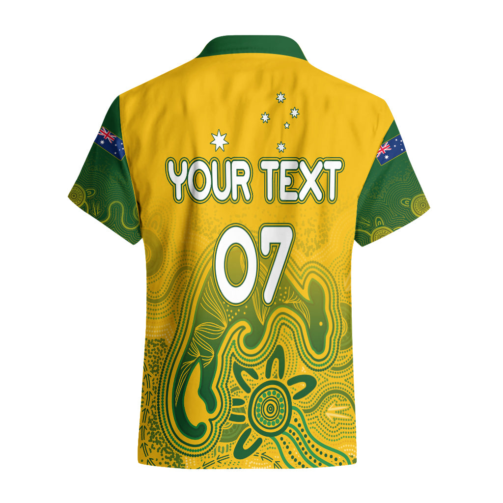 Personalised Australia Soccer Indigenous Hawaiian Shirt Women World Cup 2023 Matildas Gradient Ver. - Vibe Hoodie Shop
