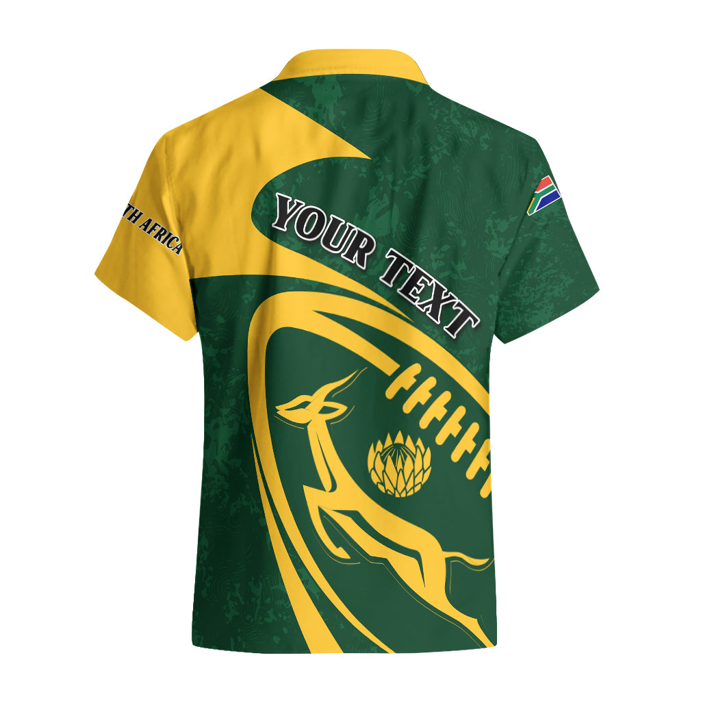 Personalised South Africa Rugby 2023 Hawaiian Shirt Bokke Champions Sporty Dynamics - Vibe Hoodie Shop