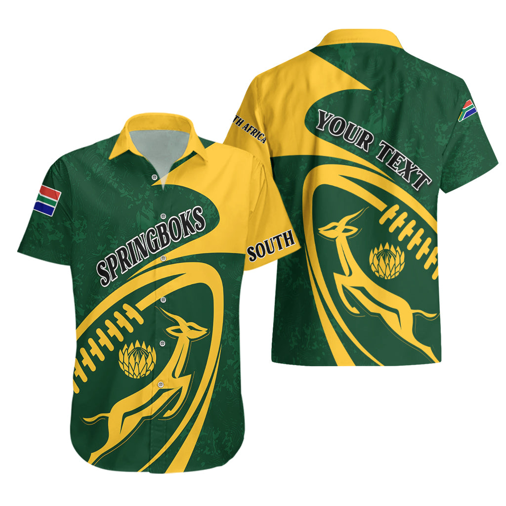 Personalised South Africa Rugby 2023 Hawaiian Shirt Bokke Champions Sporty Dynamics - Vibe Hoodie Shop