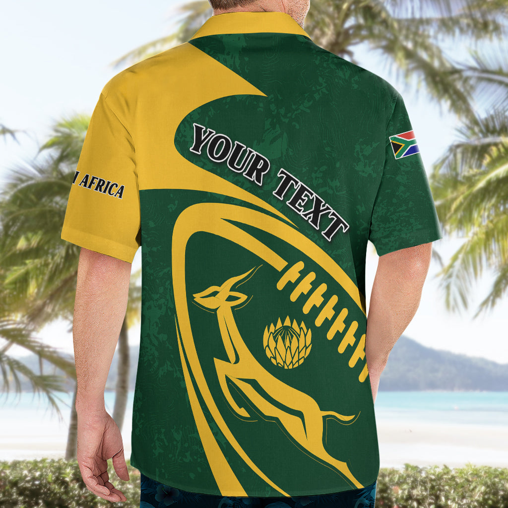 Personalised South Africa Rugby 2023 Hawaiian Shirt Bokke Champions Sporty Dynamics - Vibe Hoodie Shop