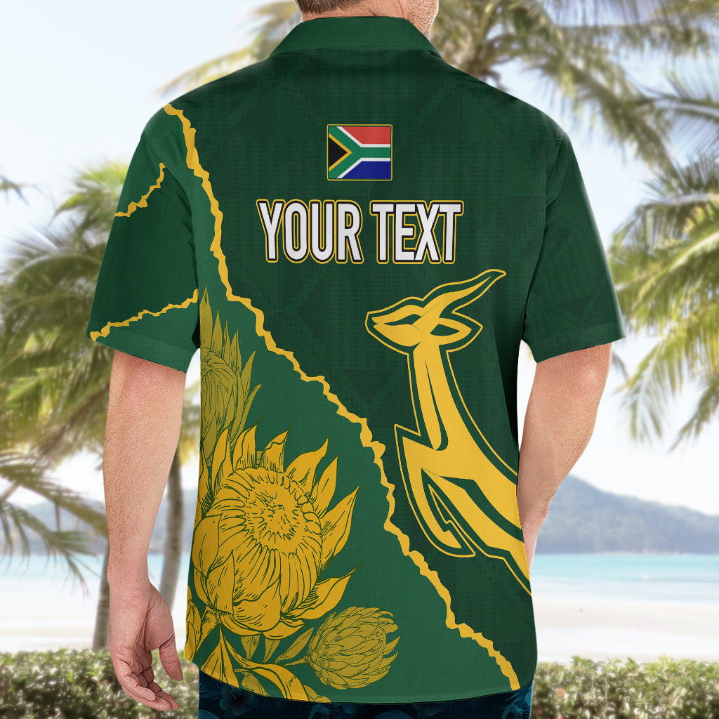 Personalised South Africa Rugby 2023 Hawaiian Shirt Bokke Champions Kente Ethnic - Vibe Hoodie Shop