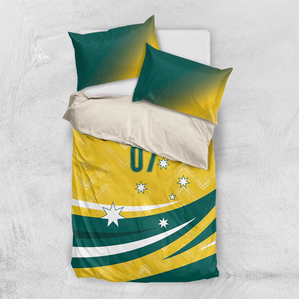 Australia 2024 Olympics Custom Bedding Set Rise of the Roos - Vibe Hoodie Shop