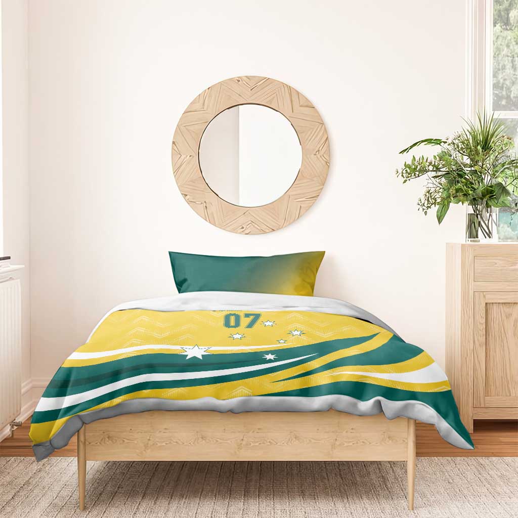 Australia 2024 Olympics Custom Bedding Set Rise of the Roos - Vibe Hoodie Shop