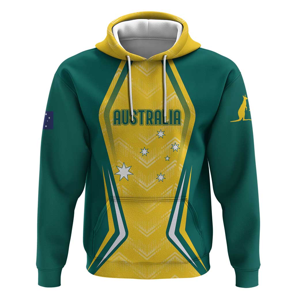 Australia 2024 Olympics Custom Hoodie Rise of the Roos LT7 - Vibe Hoodie Shop