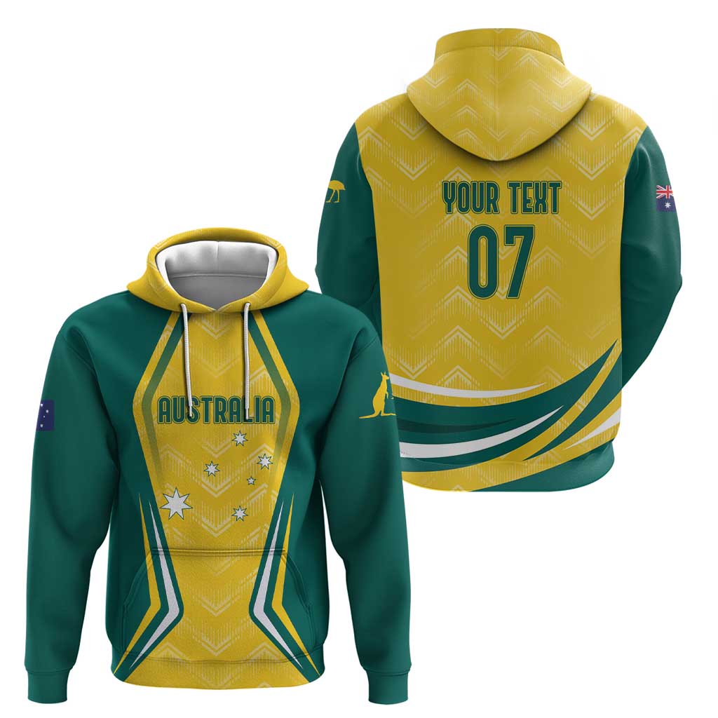 Australia 2024 Olympics Custom Hoodie Rise of the Roos LT7 - Vibe Hoodie Shop