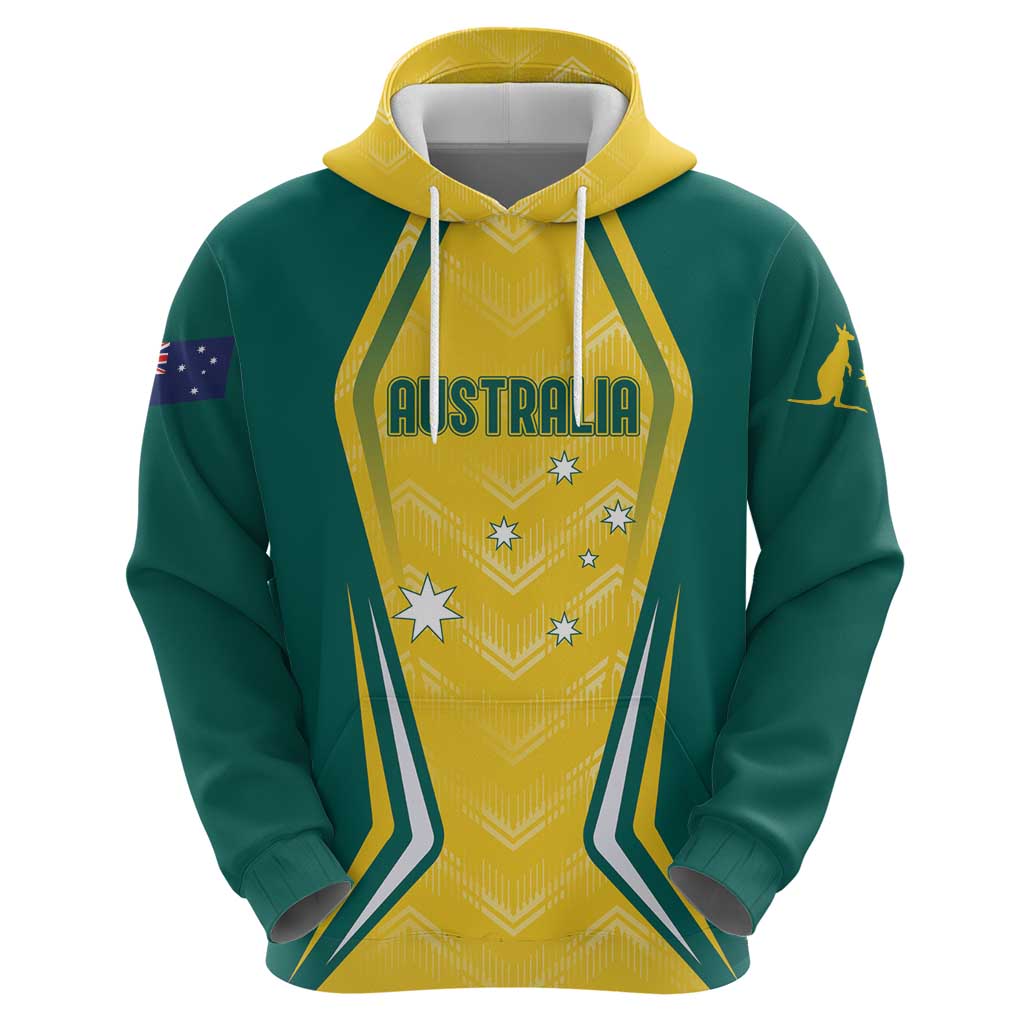 Australia 2024 Olympics Custom Hoodie Rise of the Roos LT7 - Vibe Hoodie Shop