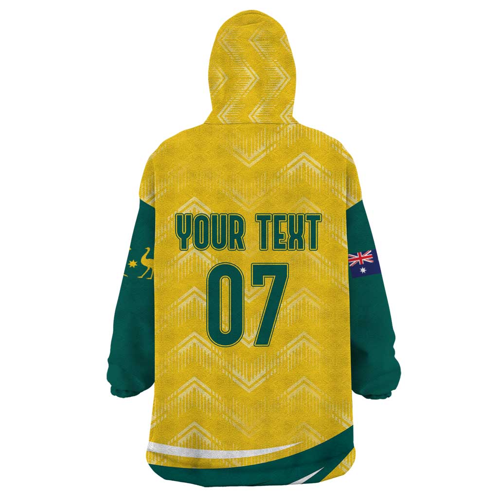 Australia 2024 Olympics Custom Wearable Blanket Hoodie Rise of the Roos - Vibe Hoodie Shop