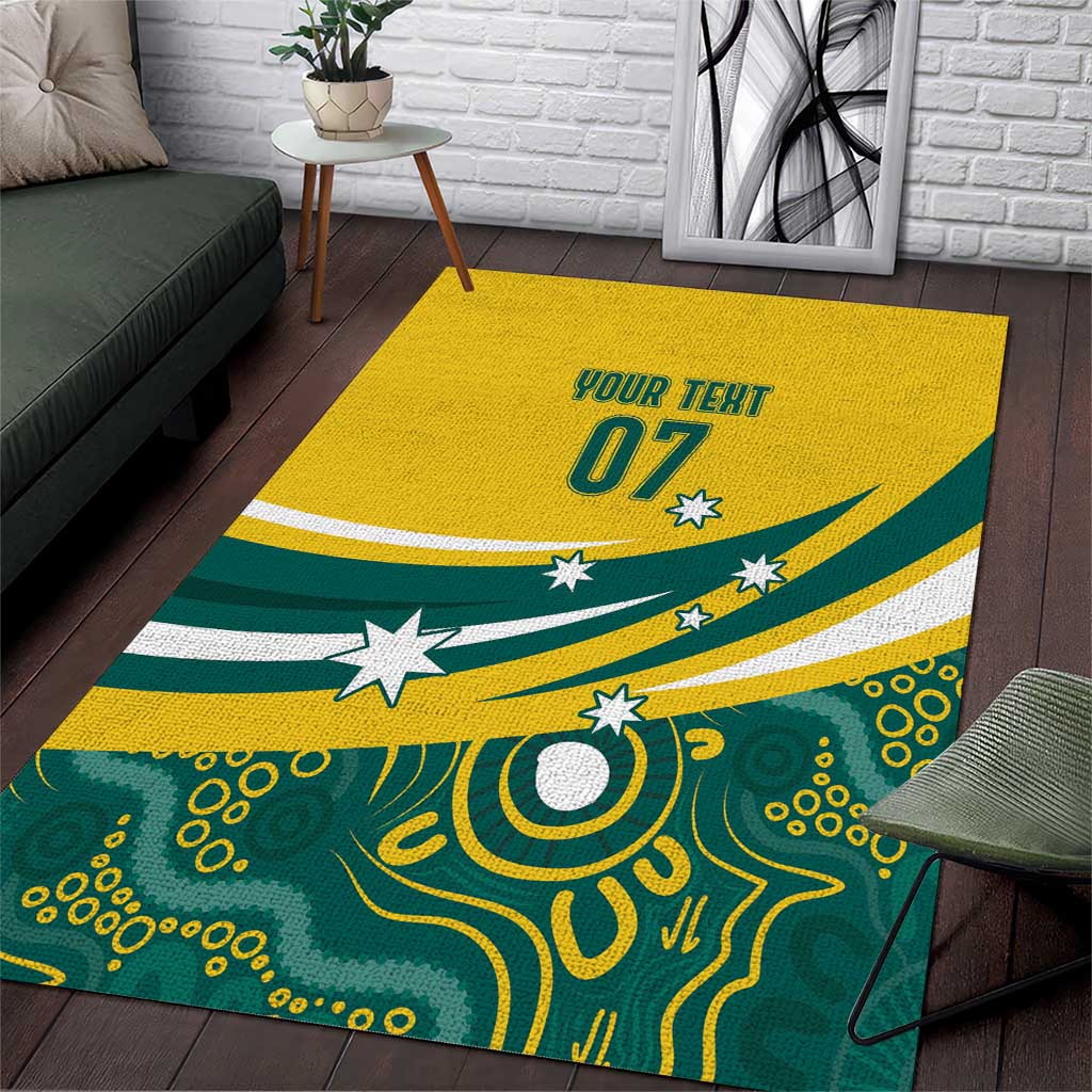 Australia 2024 Olympics Custom Area Rug Rise of the Roos Aboriginal Style - Vibe Hoodie Shop