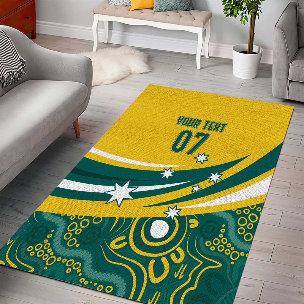 Australia 2024 Olympics Custom Area Rug Rise of the Roos Aboriginal Style - Vibe Hoodie Shop