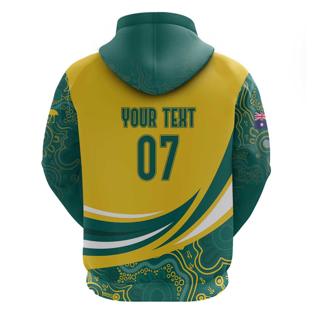 Australia 2024 Olympics Custom Hoodie Rise of the Roos Aboriginal Style LT7 - Vibe Hoodie Shop