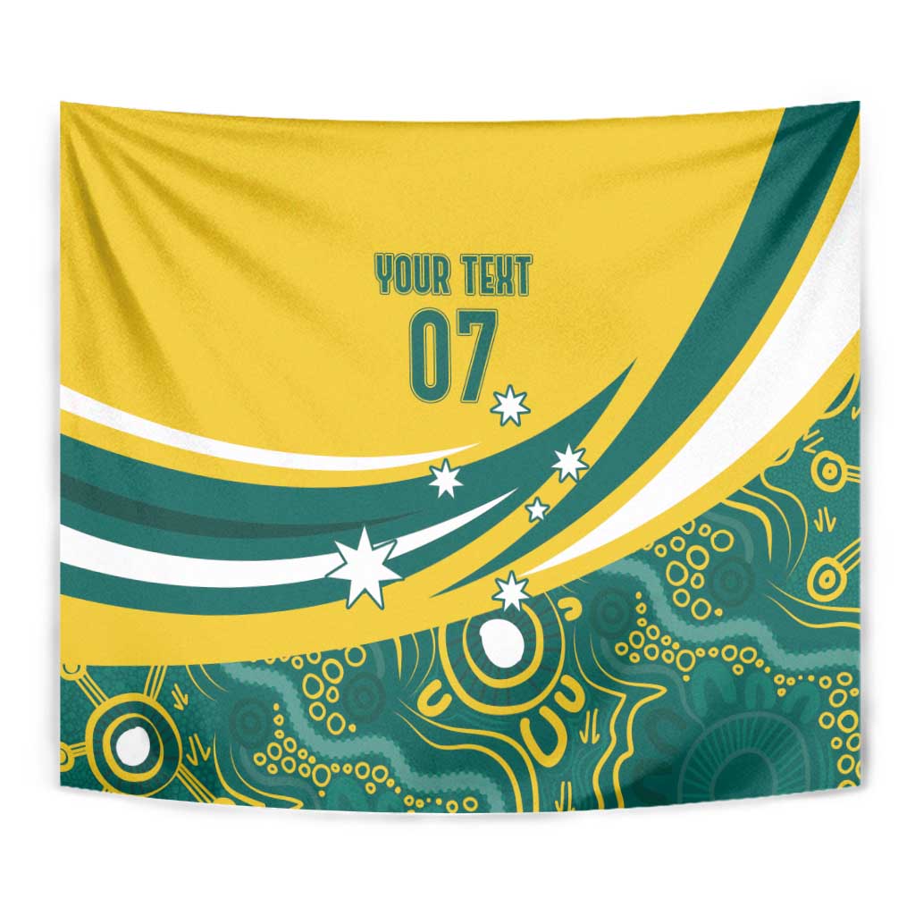 Australia 2024 Olympics Custom Tapestry Rise of the Roos Aboriginal Style - Vibe Hoodie Shop