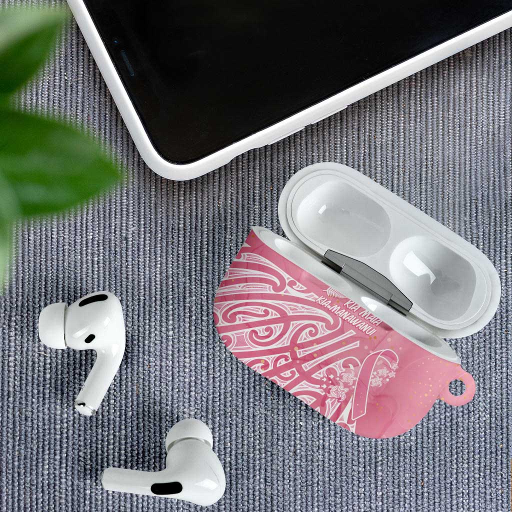 Breast Cancer Awareness Maori AirPods Case Kia Kaha Kia Maia Kia Manawanui - Vibe Hoodie