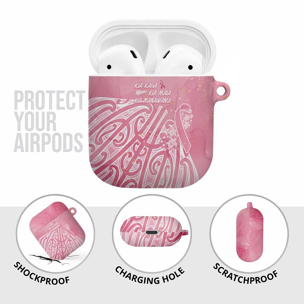 Breast Cancer Awareness Maori AirPods Case Kia Kaha Kia Maia Kia Manawanui - Vibe Hoodie