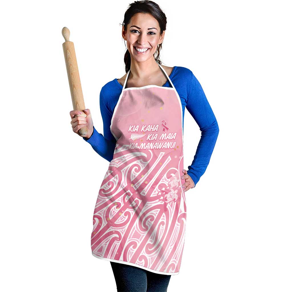 Breast Cancer Awareness Maori Apron Kia Kaha Kia Maia Kia Manawanui - Vibe Hoodie