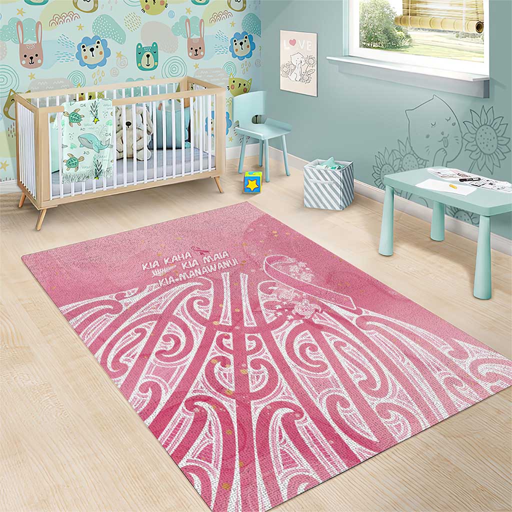 Breast Cancer Awareness Maori Area Rug Kia Kaha Kia Maia Kia Manawanui - Vibe Hoodie