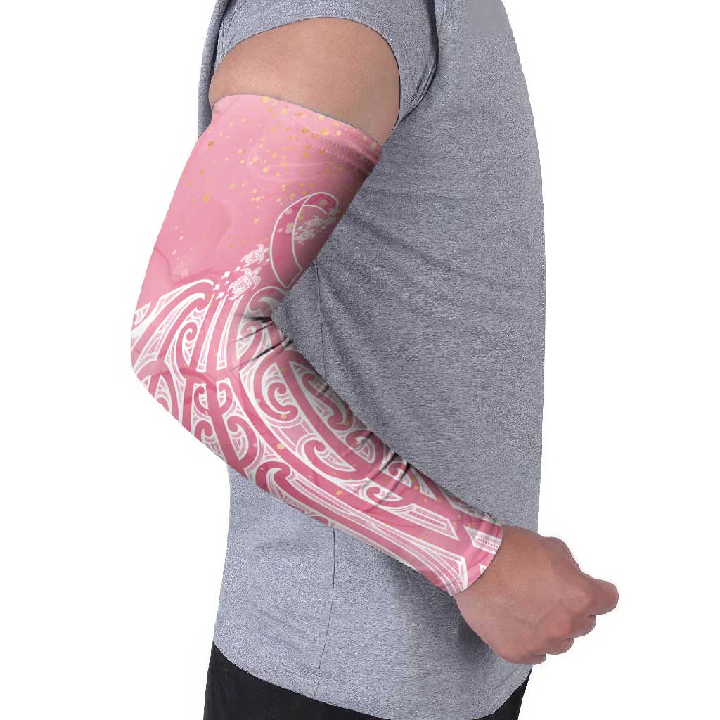 Breast Cancer Awareness Maori Arm Sleeves Kia Kaha Kia Maia Kia Manawanui - Vibe Hoodie