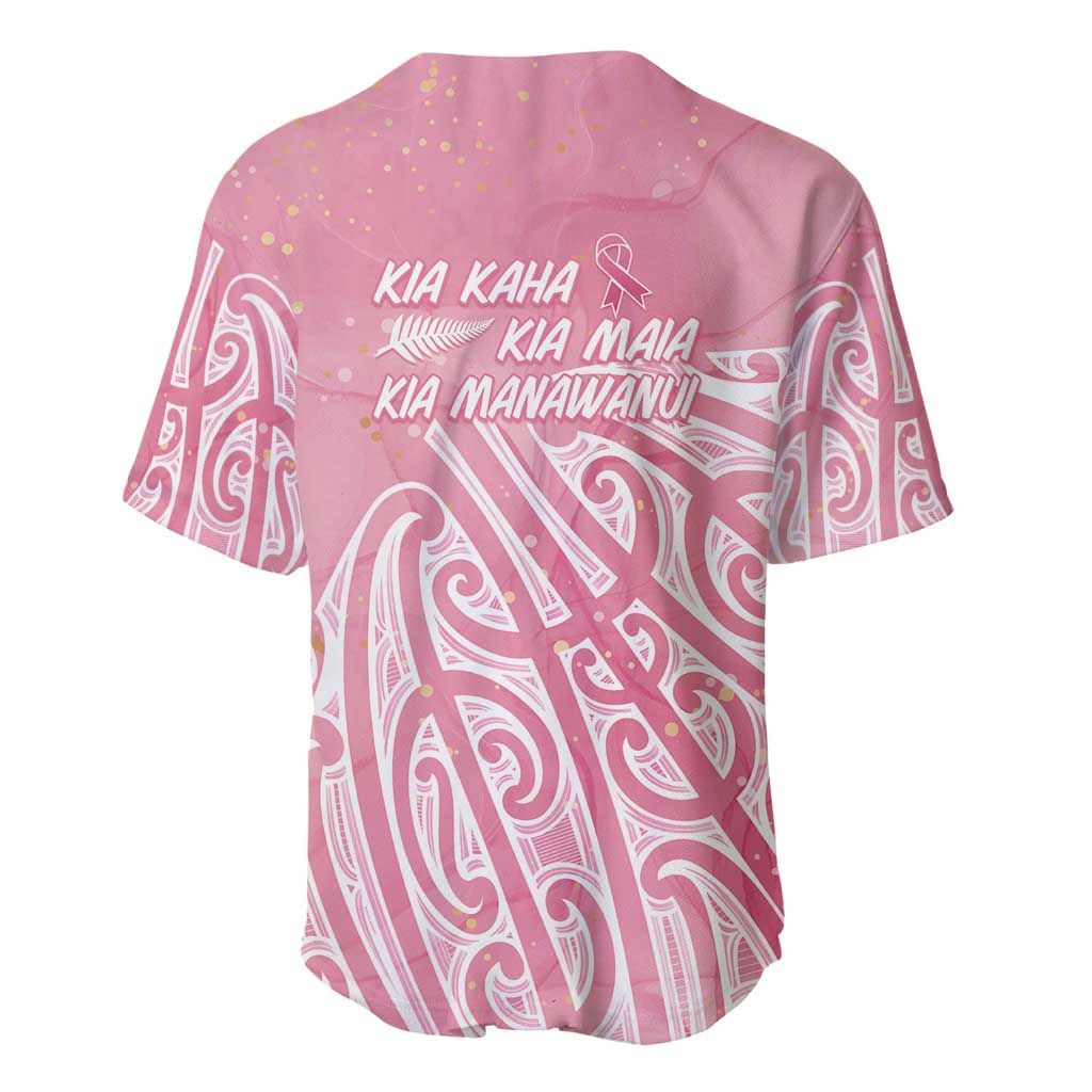 Breast Cancer Awareness Maori Baseball Jersey Kia Kaha Kia Maia Kia Manawanui - Vibe Hoodie