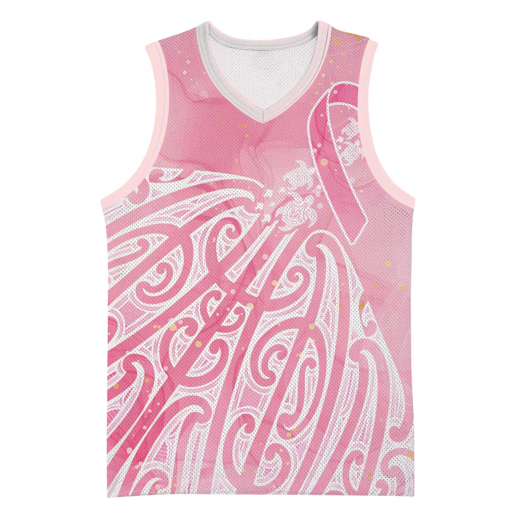 Breast Cancer Awareness Maori Basketball Jersey Kia Kaha Kia Maia Kia Manawanui - Vibe Hoodie