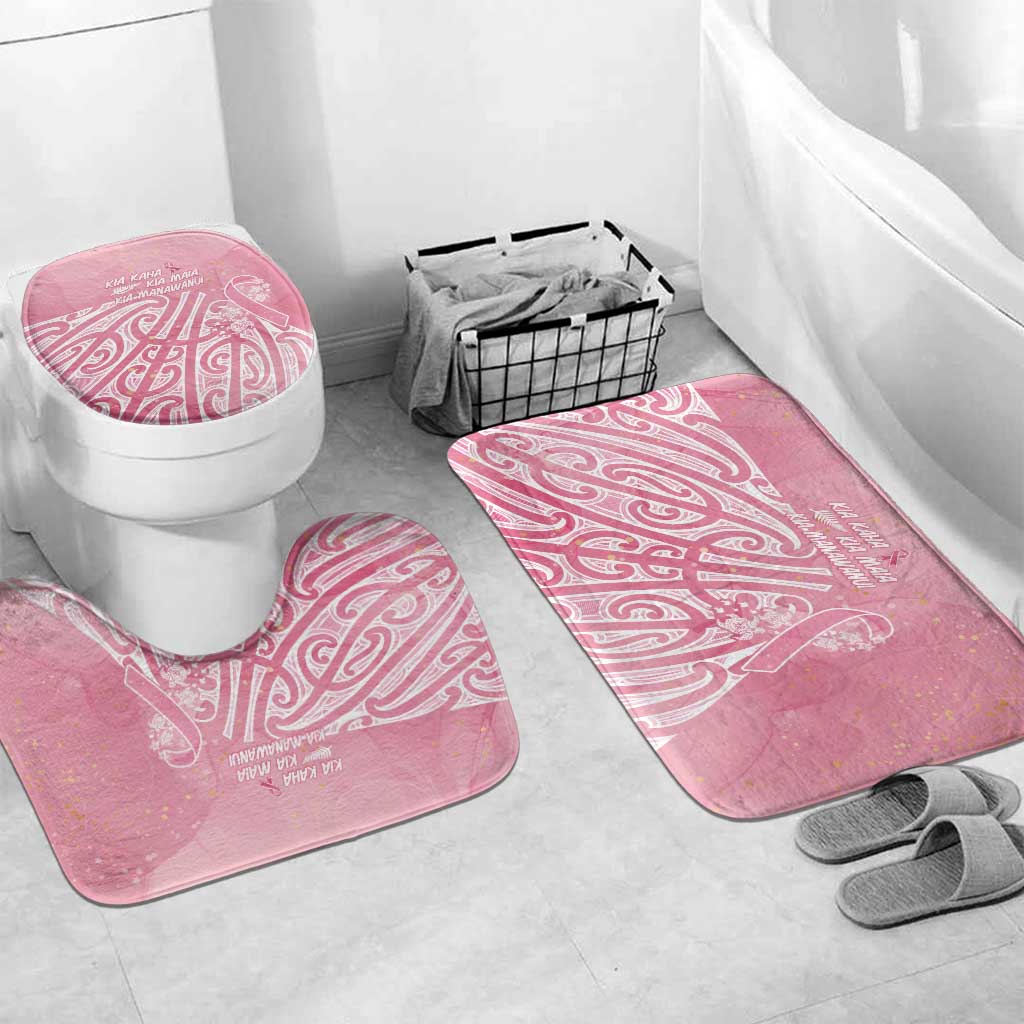 Breast Cancer Awareness Maori Bathroom Set Kia Kaha Kia Maia Kia Manawanui - Vibe Hoodie