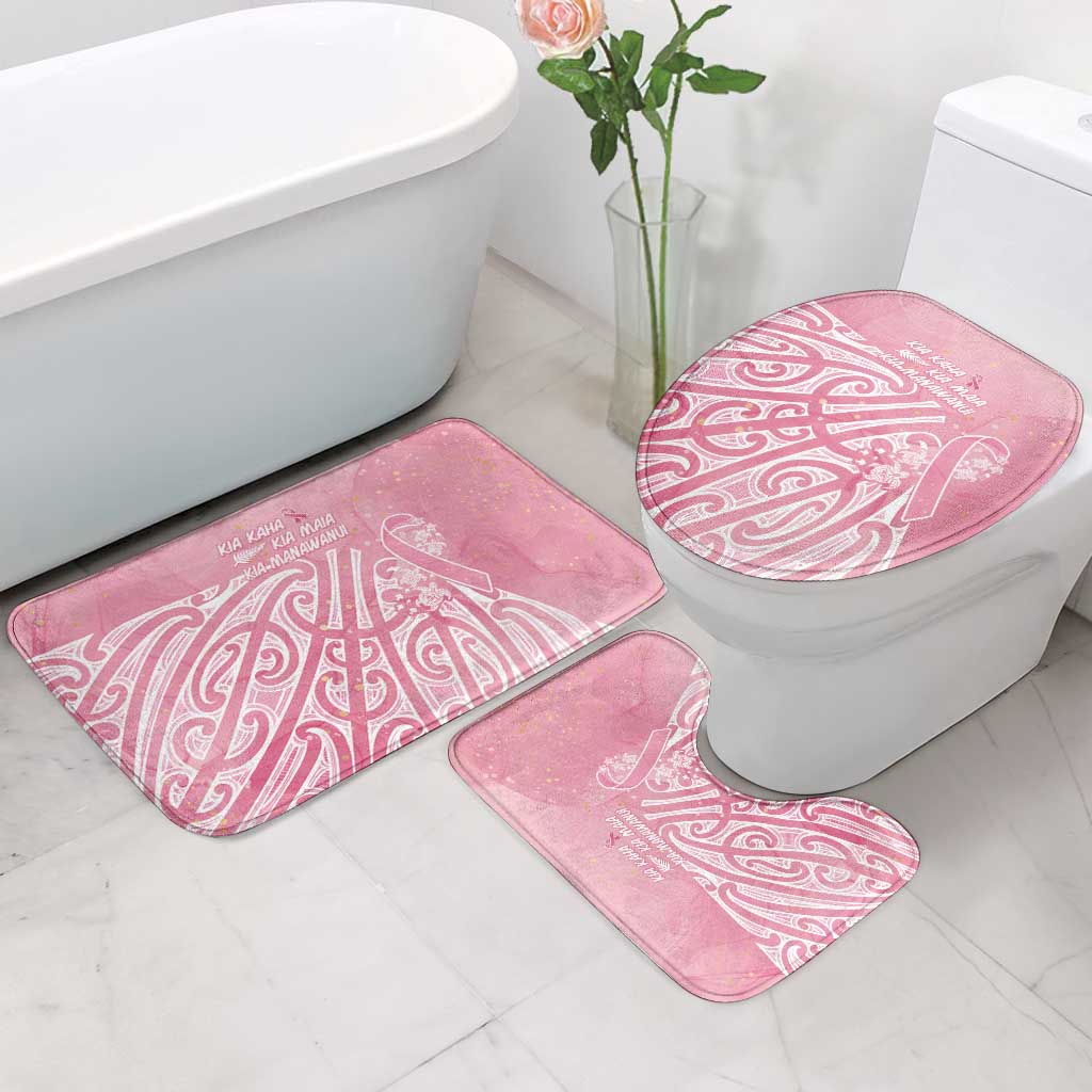 Breast Cancer Awareness Maori Bathroom Set Kia Kaha Kia Maia Kia Manawanui - Vibe Hoodie