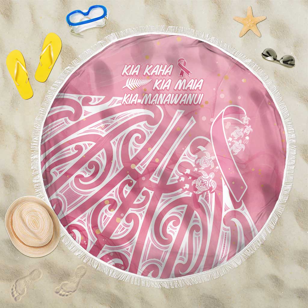 Breast Cancer Awareness Maori Beach Blanket Kia Kaha Kia Maia Kia Manawanui - Vibe Hoodie