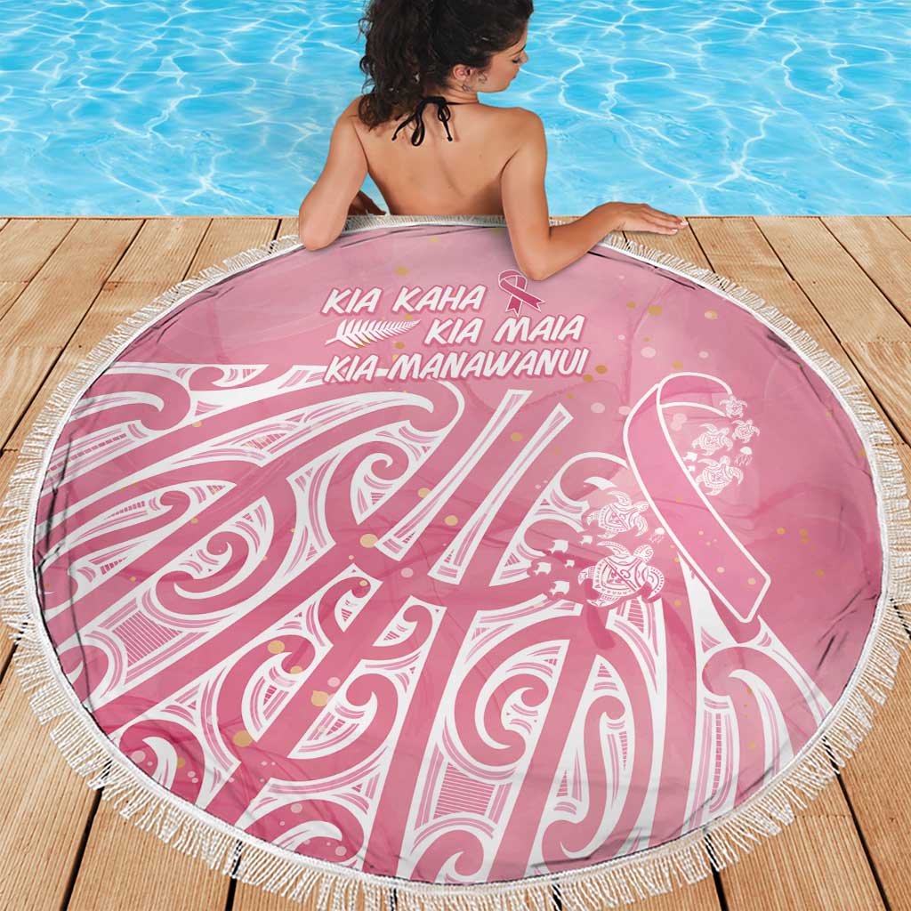 Breast Cancer Awareness Maori Beach Blanket Kia Kaha Kia Maia Kia Manawanui - Vibe Hoodie