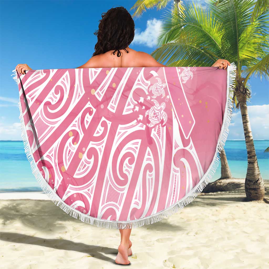Breast Cancer Awareness Maori Beach Blanket Kia Kaha Kia Maia Kia Manawanui - Vibe Hoodie
