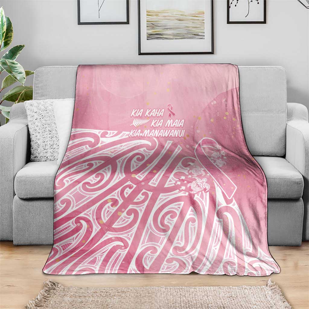 Breast Cancer Awareness Maori Blanket Kia Kaha Kia Maia Kia Manawanui - Vibe Hoodie