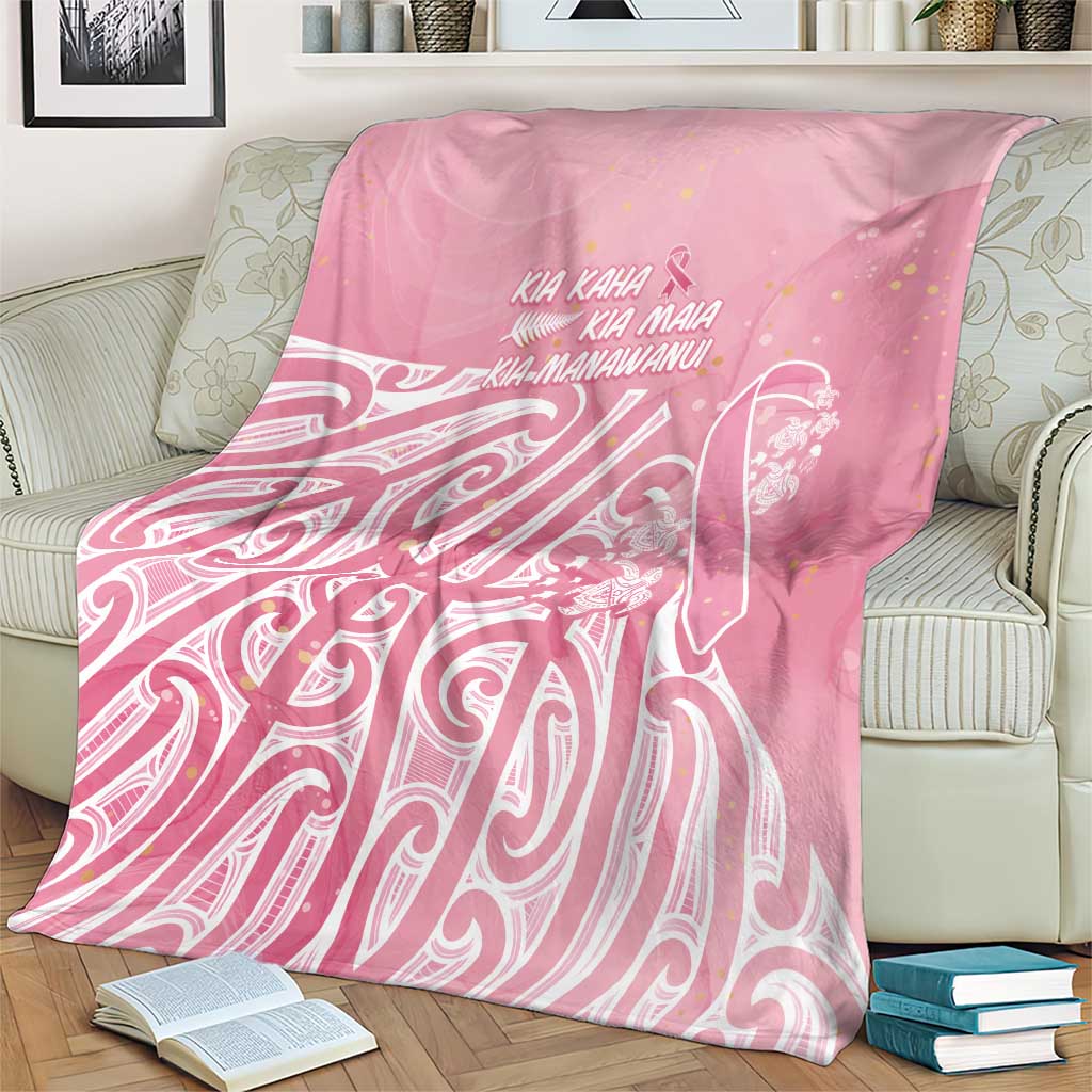 Breast Cancer Awareness Maori Blanket Kia Kaha Kia Maia Kia Manawanui - Vibe Hoodie