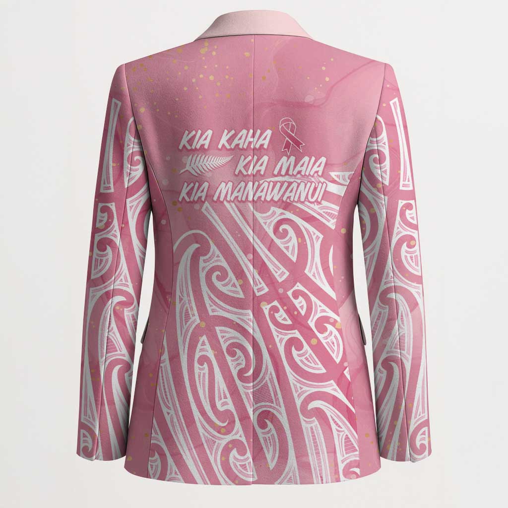 Breast Cancer Awareness Maori Blazer Kia Kaha Kia Maia Kia Manawanui - Vibe Hoodie