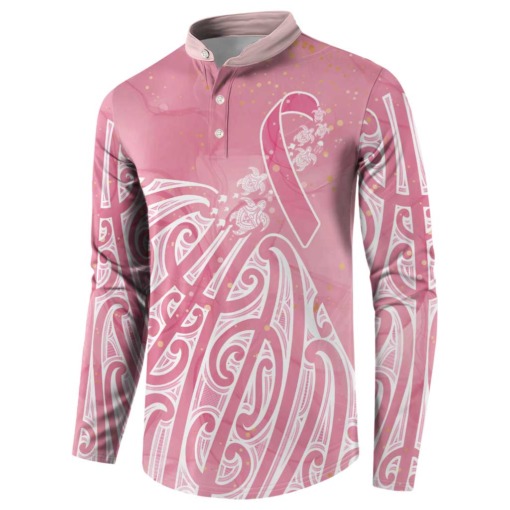 Breast Cancer Awareness Maori Button Sweatshirt Kia Kaha Kia Maia Kia Manawanui - Vibe Hoodie