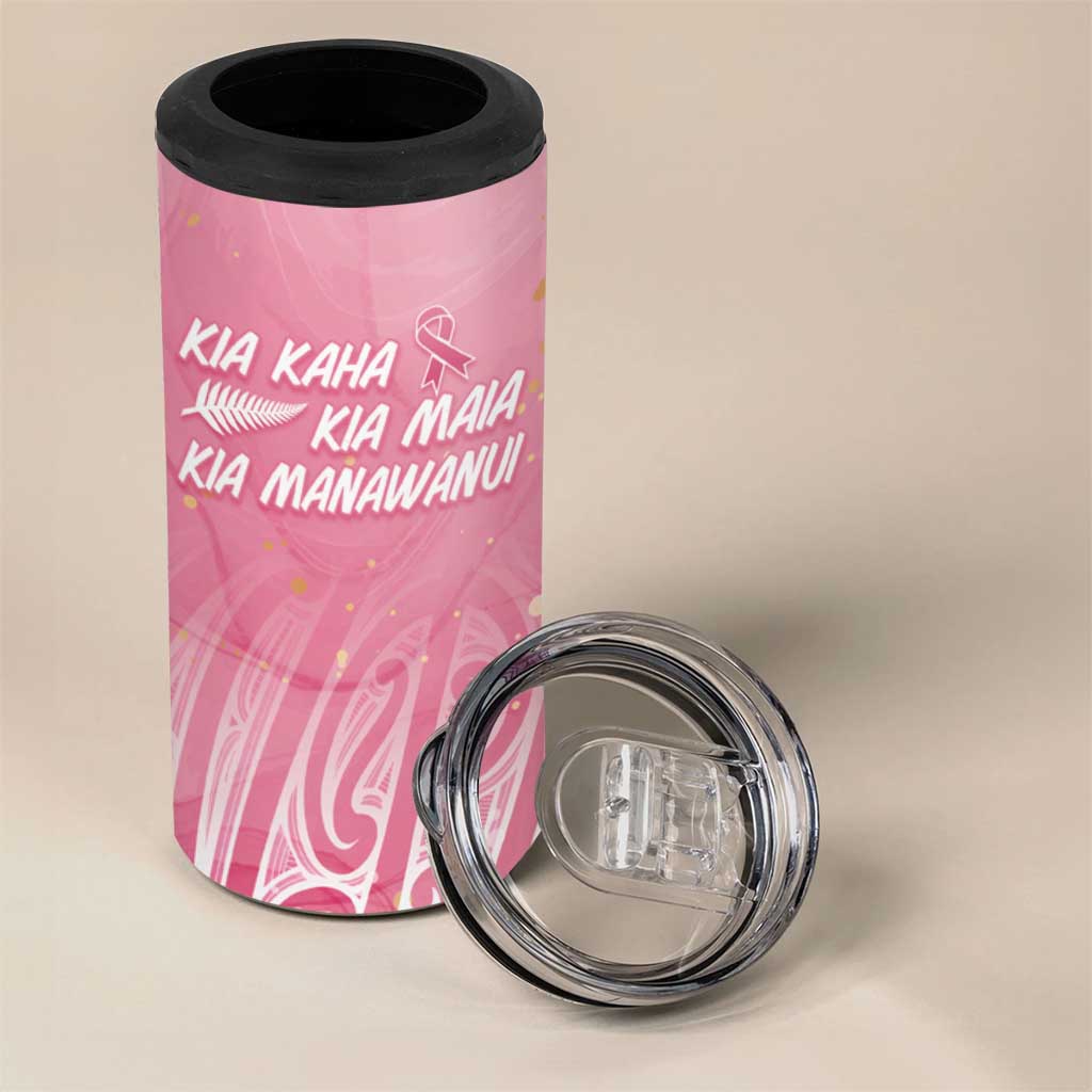 Breast Cancer Awareness Maori 4 in 1 Can Cooler Tumbler Kia Kaha Kia Maia Kia Manawanui - Vibe Hoodie