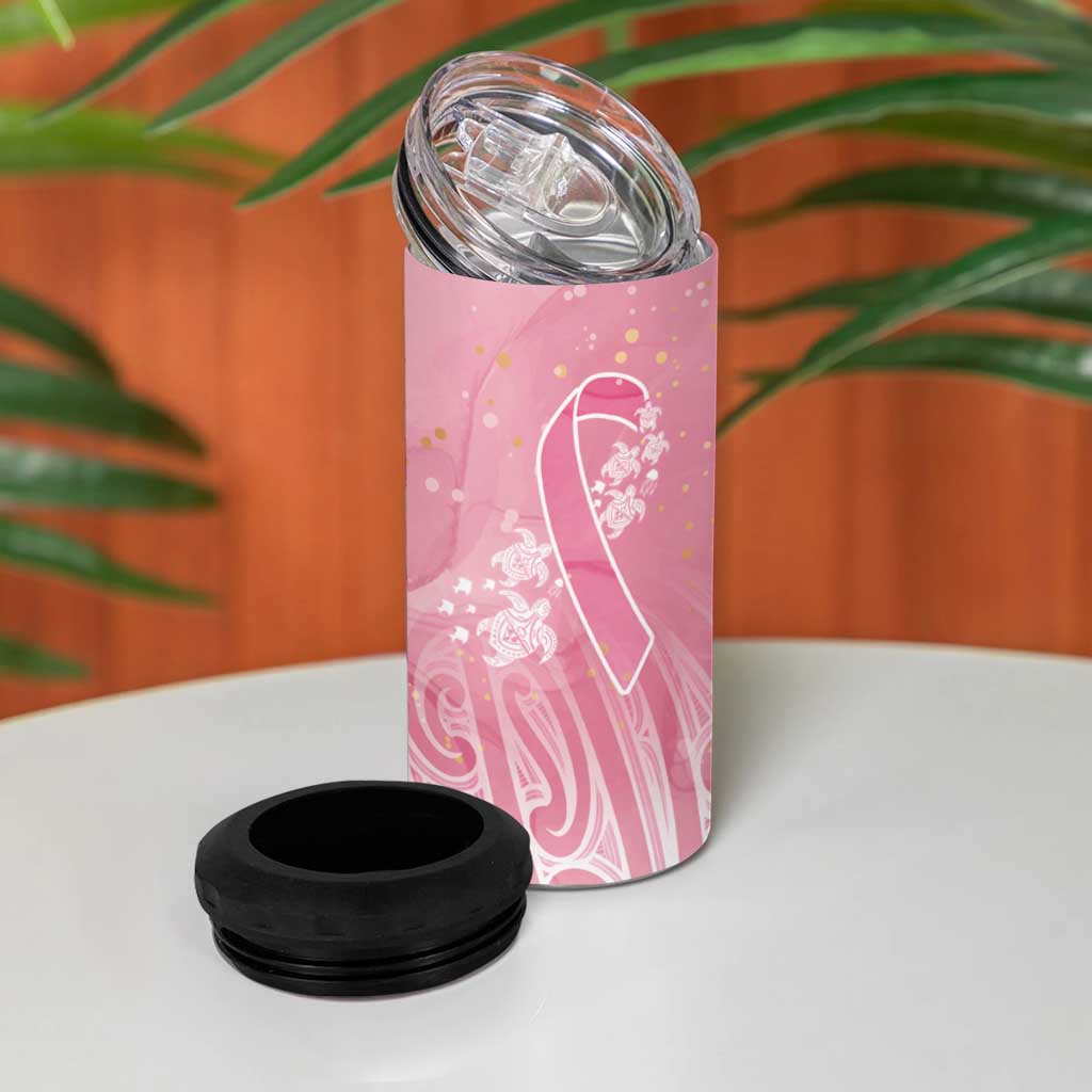 Breast Cancer Awareness Maori 4 in 1 Can Cooler Tumbler Kia Kaha Kia Maia Kia Manawanui - Vibe Hoodie