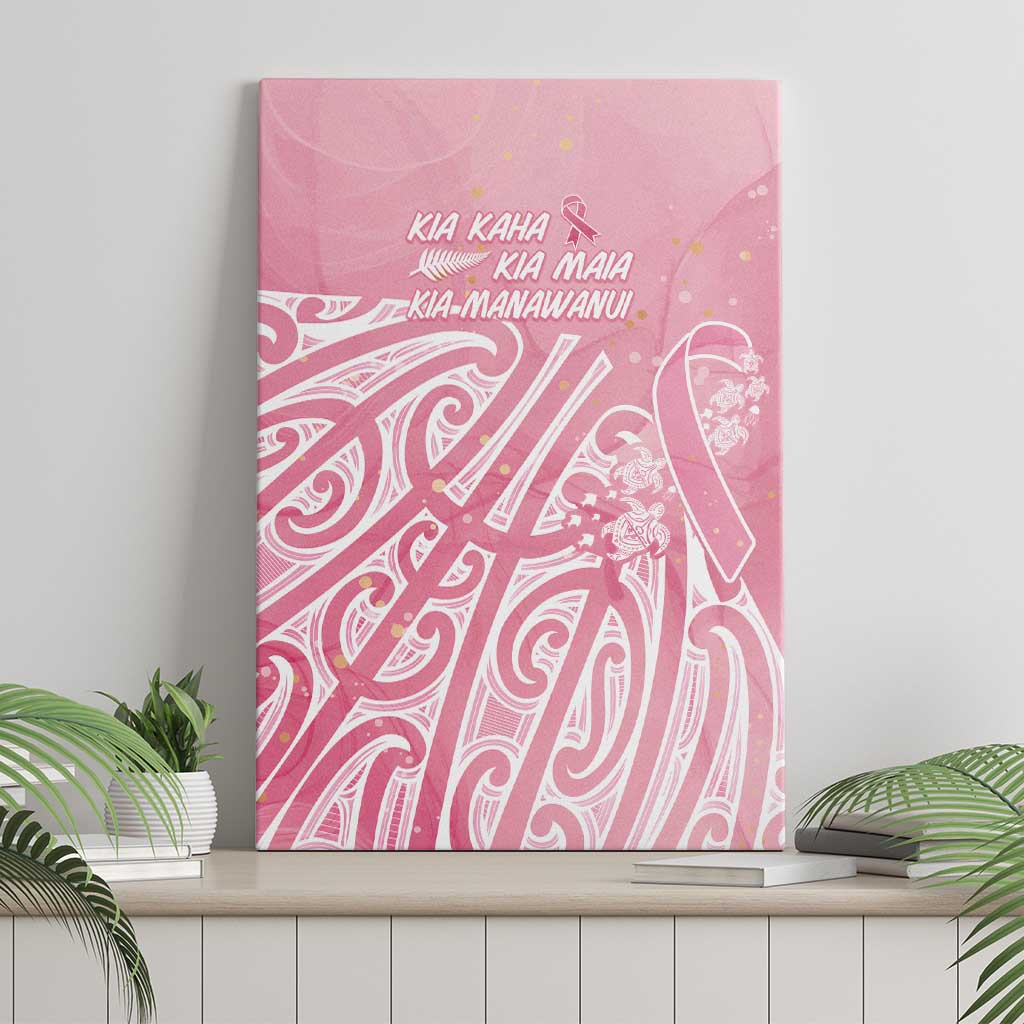 Breast Cancer Awareness Maori Canvas Wall Art Kia Kaha Kia Maia Kia Manawanui - Vibe Hoodie