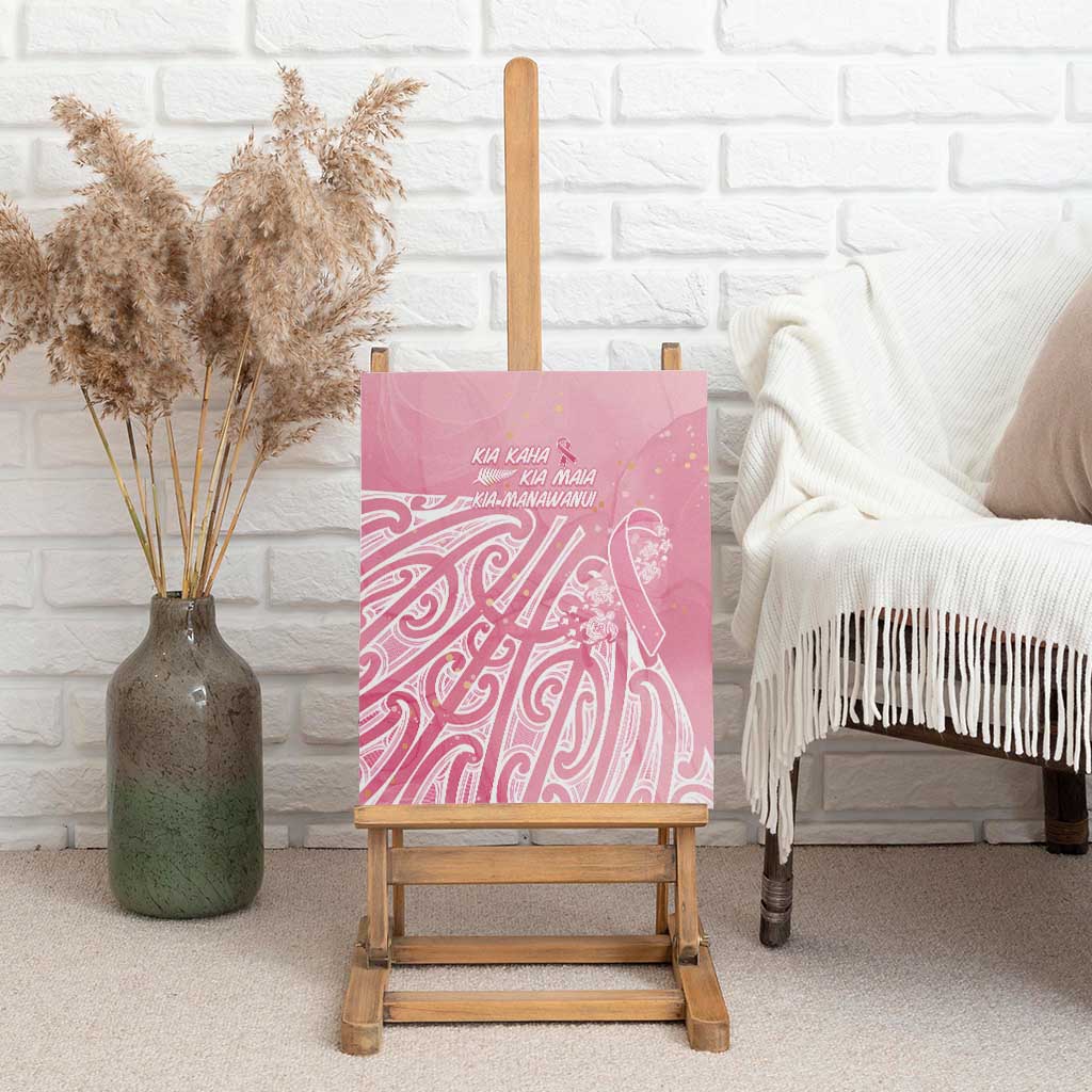 Breast Cancer Awareness Maori Canvas Wall Art Kia Kaha Kia Maia Kia Manawanui - Vibe Hoodie