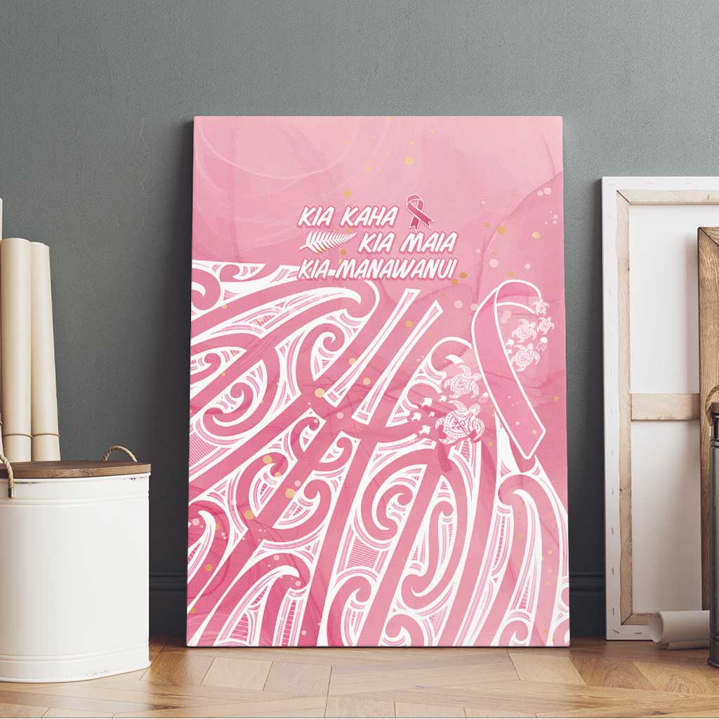 Breast Cancer Awareness Maori Canvas Wall Art Kia Kaha Kia Maia Kia Manawanui - Vibe Hoodie