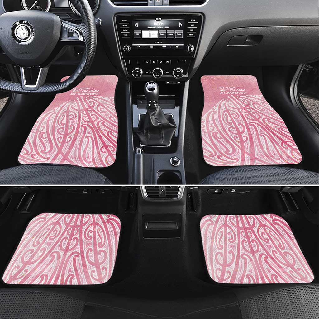 Breast Cancer Awareness Maori Car Mats Kia Kaha Kia Maia Kia Manawanui - Vibe Hoodie