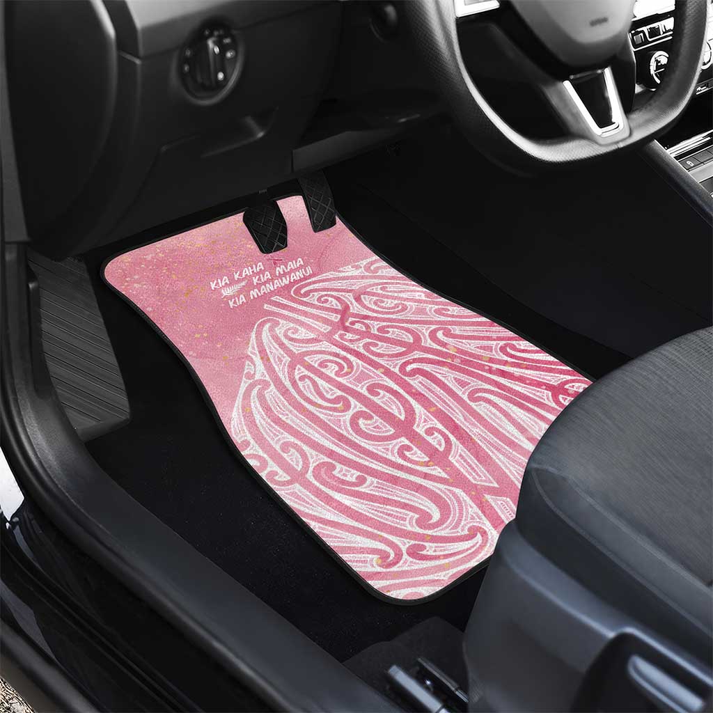 Breast Cancer Awareness Maori Car Mats Kia Kaha Kia Maia Kia Manawanui - Vibe Hoodie