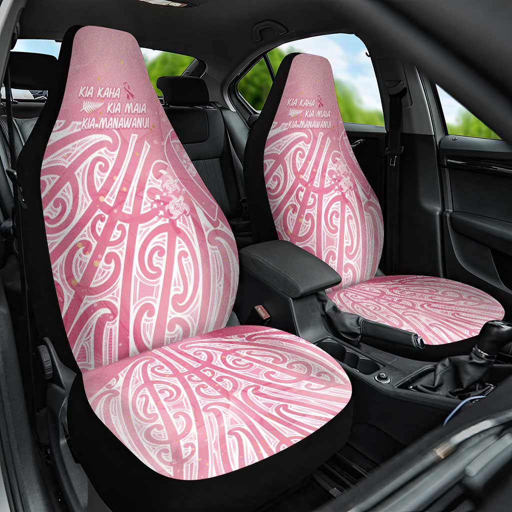 Breast Cancer Awareness Maori Car Seat Cover Kia Kaha Kia Maia Kia Manawanui - Vibe Hoodie